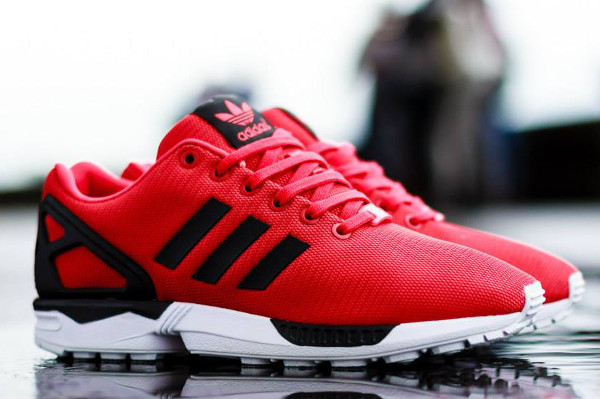 adidas zx flux rouge