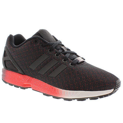 zx flux rouge noir